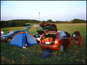 ADAC Rallye Deutschland 2003 - n camping u shakedownu