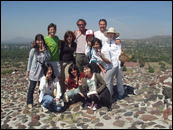 Corona Rally Mexico 2007 - Teotihuacan - na vrcholu pyramidy