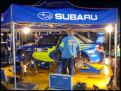 Rally Argentina 2008 - Subaru WRT pi rannm servisu