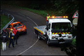 Rallye de France 2010 - bohuel vyproovn trvalo dlouho a bhem nho se 2x petrhlo lano ...