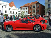 Fotografie ze setkání vozů Ferrari v Českém Krumlově 2011