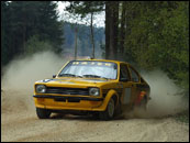 Fotografie ze šotolinového testu Hájek Historic Czech National Rally teamu v Ločenicích 2011