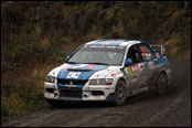 Wales Rally Great Britain 2011: Semerd / Ernst - Mitsubishi Lancer EVO IX