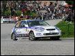Patrik Hlach a Michal Mrlina na malontské návsi při 36. Rallye Český Krumlov 2008