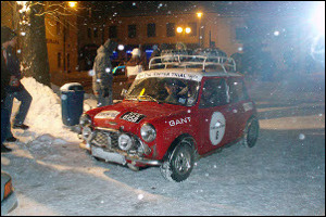 Na trati Winter Trialu spatte legendrn historick automobily